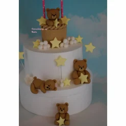 Tortenaufleger Fondant Zuckerfigur Baby Taufe Tortendeko Tortendekorationen