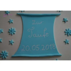 Tortenaufleger Fondant Zuckerfigur Baby,Taufe Tortendeko