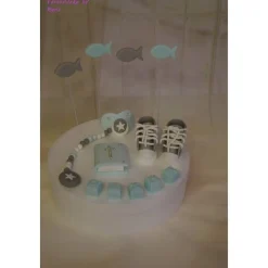 Tortenaufleger Fondant Zuckerfigur Geburt , Taufe Tortendeko