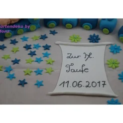 Tortenaufleger Fondant Zuckerfigur Baby,Taufe Tortendeko