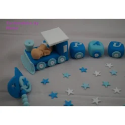 Tortenaufleger Fondant Zuckerfigur Baby,Taufe Tortendeko