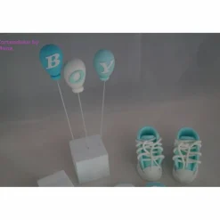 Tortenaufleger Fondant Zuckerfigur Zug für Taufe Tortendeko