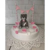 Tortenaufleger Fondant Zuckerfigur Geburtstag Taufe Geburt Babyshowerparty Babyparty Teddy Lilli