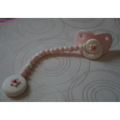 Tortenaufleger Fondant Zuckerfigur Geburt , Taufe