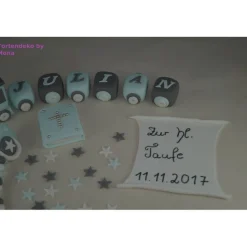 Tortenaufleger Fondant Zuckerfigur Baby,Taufe Tortendeko