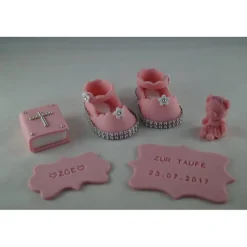 Tortenaufleger Fondant Zuckerfigur Baby,Taufe Tortendeko