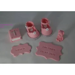 Tortenaufleger Fondant Zuckerfigur Baby,Taufe Tortendeko