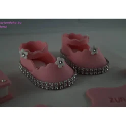 Tortenaufleger Fondant Zuckerfigur Baby,Taufe Tortendeko