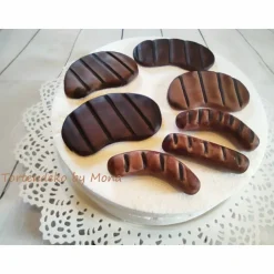 Tortenaufleger Fondant Zuckerfigur Geburtstag Grilltorte Würstchen Schnitzel Kotelett