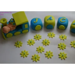 Tortenaufleger Fondant Zuckerfigur Baby,Taufe Tortendeko