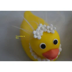 Tortenaufleger Fondant Zuckerfigur Hochzeit Entchenpaar Entchen Braut und Bräutigam