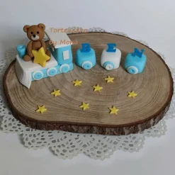Tortenaufleger Fondant Zuckerfigur Baby Taufe Tortendeko Tortendekorationen Ballon