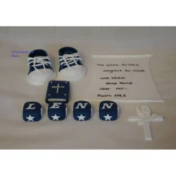 Tortenaufleger Fondant Zuckerfigur Tortendeko Fondantfigur Tortentopper Tortendekoration Taufe Schuhe Bibel