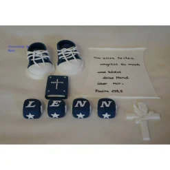 Tortenaufleger Fondant Zuckerfigur Tortendeko Fondantfigur Tortentopper Tortendekoration Taufe Schuhe Bibel