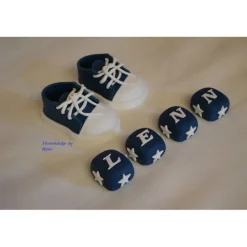 Tortenaufleger Fondant Zuckerfigur Tortendeko Fondantfigur Tortentopper Tortendekoration Taufe Schuhe Bibel