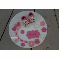 Tortenaufleger Fondant Zuckerfigur  Tortendeko Tortendekorationen Baby Zwillinge Babyshowerparty Geburt