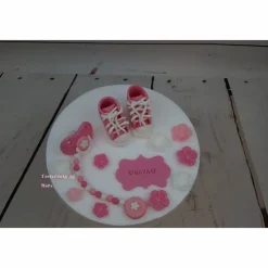 Tortenaufleger Fondant Zuckerfigur  Tortendeko Tortendekorationen Baby Zwillinge Babyshowerparty Geburt