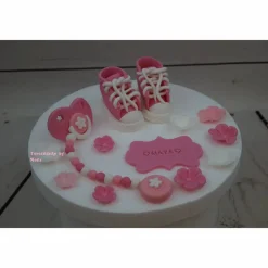 Tortenaufleger Fondant Zuckerfigur  Tortendeko Tortendekorationen Baby Zwillinge Babyshowerparty Geburt