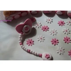 Tortenaufleger Fondant Zuckerfigur Baby,Taufe Tortendeko