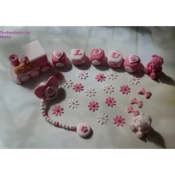 Tortenaufleger Fondant Zuckerfigur Baby,Taufe Tortendeko