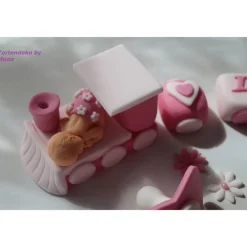 Tortenaufleger Fondant Zuckerfigur Baby,Taufe Tortendeko