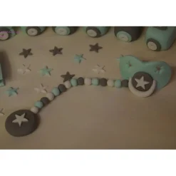 Tortenaufleger Fondant Zuckerfigur Geburt , Taufe Tortendeko