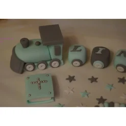 Tortenaufleger Fondant Zuckerfigur Geburt , Taufe Tortendeko