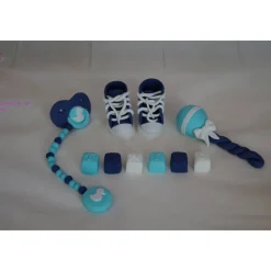 Tortenaufleger Fondant Zuckerfigur Baby,Taufe Tortendeko