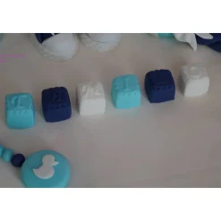 Tortenaufleger Fondant Zuckerfigur Baby,Taufe Tortendeko