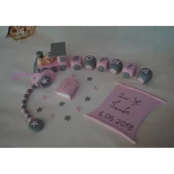 Tortenaufleger Fondant Zuckerfigur Baby,Taufe Tortendeko