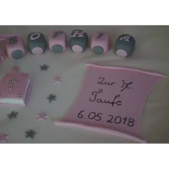 Tortenaufleger Fondant Zuckerfigur Baby,Taufe Tortendeko