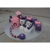 Tortenaufleger Fondant Zuckerfigur  Tortendeko Tortendekorationen Baby Zug Babyshowerparty Geburt