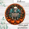 Tortenaufleger Halloween essbar Skelett gruselige Kürbisse Esspapier Oblate