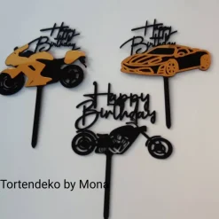 Tortenaufleger Tortenstecker Tortendeko Tortentopper Tortendekoration Tortenfigur Acryl Geburtstag