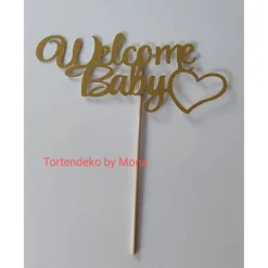 Tortenaufleger Tortenstecker Tortendeko Tortentopper Tortendekoration Tortenfigur Baby Shower Party Geburt