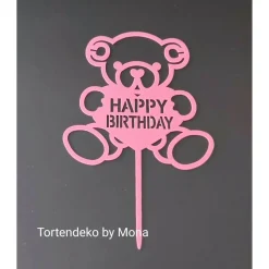 Tortenaufleger Tortenstecker Tortendeko Tortentopper Tortendekoration Tortenfigur Geburtstagsstecker Teddy
