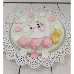 Tortenaufleger Zuckerfigur Tortendeko Tortendekoration Pferd  Sabrina