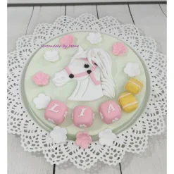 Tortenaufleger Zuckerfigur Tortendeko Tortendekoration Pferd  Sabrina