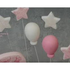 Tortendeko Ballon und Sterne für den Kindergeburtstag