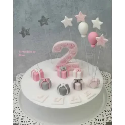 Tortendeko Ballon und Sterne für den Kindergeburtstag