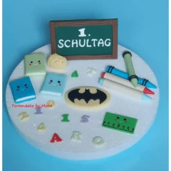 Tortendeko  Fondant Schulanfang Schule Einschulung SchulsetTortendeko Tortentopper Tortenaufleger Fondant Schulanfang Sc