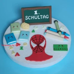 Tortendeko  Fondant Schulanfang Schule Einschulung SchulsetTortendeko Tortentopper Tortenaufleger Fondant Schulanfang Sc