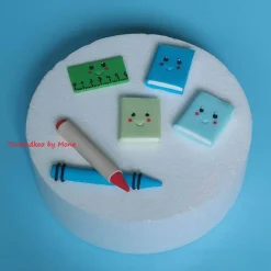 Tortendeko  Fondant Schulanfang Schule Einschulung SchulsetTortendeko Tortentopper Tortenaufleger Fondant Schulanfang Sc