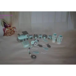 Tortendeko Fondant Zuckerfigur Zug Taufe,Geburt