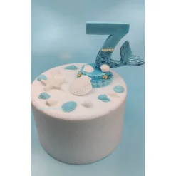 Tortendeko für ein Geburtstag Meerjungfrau Zahl