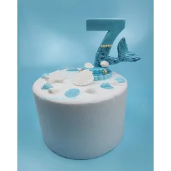 Tortendeko für ein Geburtstag Meerjungfrau Zahl