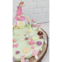 Tortendeko Tortentopper Geburtstag Feendorf  Feen Feenlandschaft