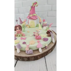 Tortendeko Tortentopper Geburtstag Feendorf  Feen Feenlandschaft