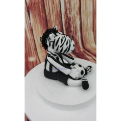 Tortendeko Tortentopper Geburtstag Zebra Fussball Italien