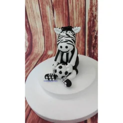 Tortendeko Tortentopper Geburtstag Zebra Fussball Italien